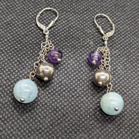 Genuine crystal earrings - Picture 1 of 3